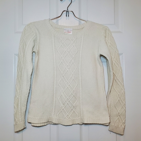 Hanna Andersson size 140 (8) Cable Knit Sweater - Picture 1 of 9